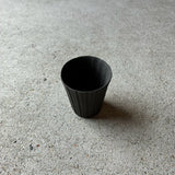 Artist Tobimatsu lantern shaved cup SS / Taiwanese tea cup / white