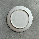 7-inch hand-carved white plate [FK52]