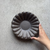 Scalloped Deep Plate, Large, Sabi Glaze [Old 5]
