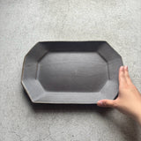 Octagonal Plate, Large, Rusty Glaze [Old 7]
