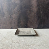 Artist Tobimatsu Lighting Mountain Plate / Square / S / Gray [4]