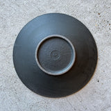 Shinogi Rim Plate, Large, Black [YM1-1]
