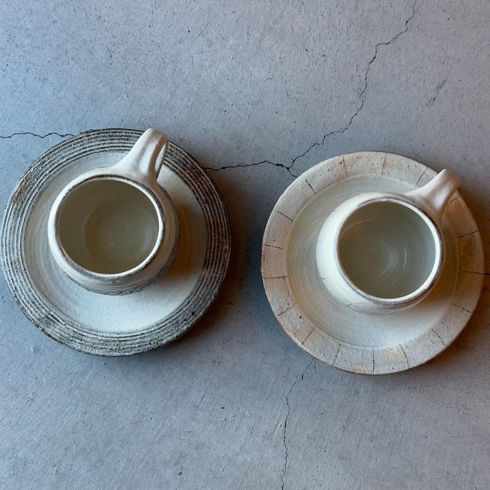 陶器 エッグマグ（マグカップ）渕荒横彫｜古谷製陶所（信楽焼 陶器）【古43