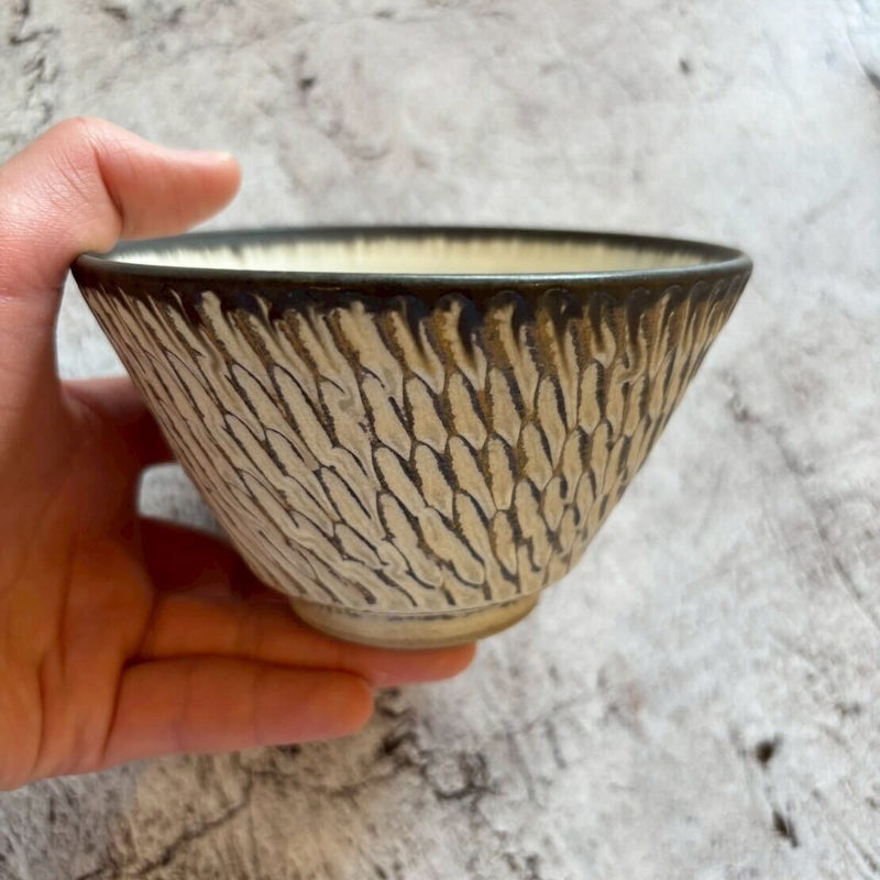 Artist Masanori Yamamoto Rope Rice Bowl Large White