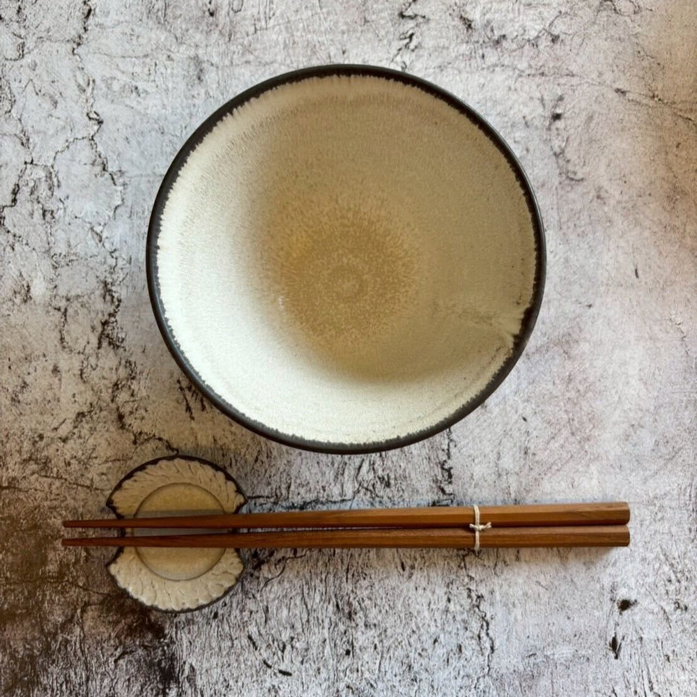 しのぎ 飯碗 大 白｜作家 山本雅則（信楽焼） – nokaze｜陶器