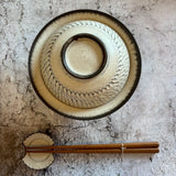 White bowl with lid