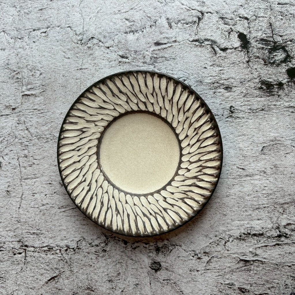 14cm 皿（ソーサー）｜作家 山本雅則（信楽焼） – nokaze｜陶器
