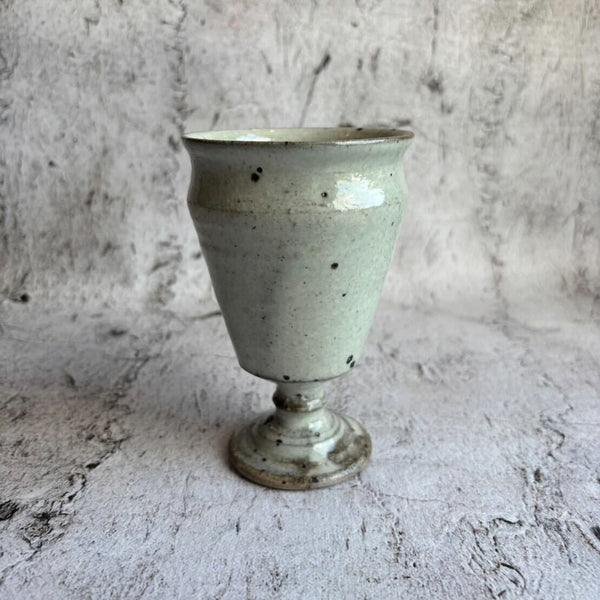 Blue-gray goblet, cut-edge | Furuya Pottery (Shigaraki ware, pottery)