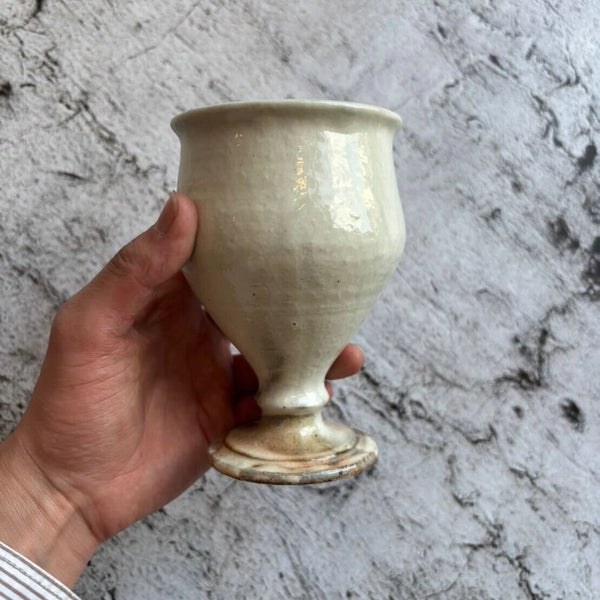 Iron Scattering Goblet, Round, Large | Furuya Pottery (Shigaraki ware, pottery)