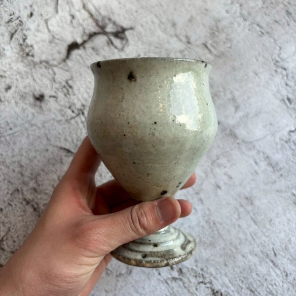 Blue-gray goblet, large round | Furuya Pottery (Shigaraki ware, pottery)