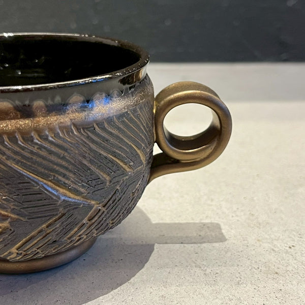 RB/mug cup(黒)｜作家　川澄 智一【29.b】