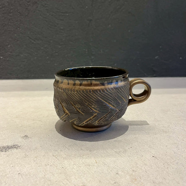 RB/mug cup(黒)｜作家　川澄 智一【29.b】