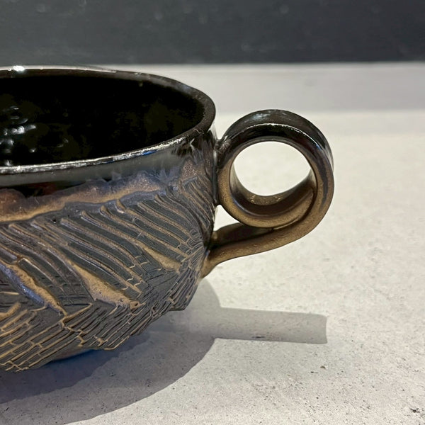 RB/mug cup(黒)｜作家　川澄 智一【29.c】