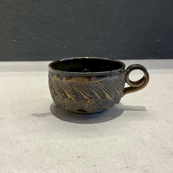 RB/mug cup(黒)｜作家　川澄 智一【29.c】