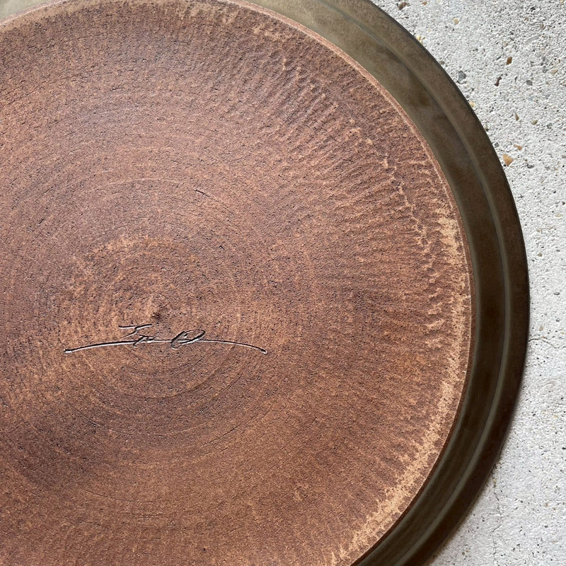 antique/rim plate(大)｜作家　川澄 智一【51】