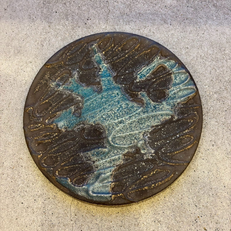 フラットプレート　７寸　青黒【FJ21】