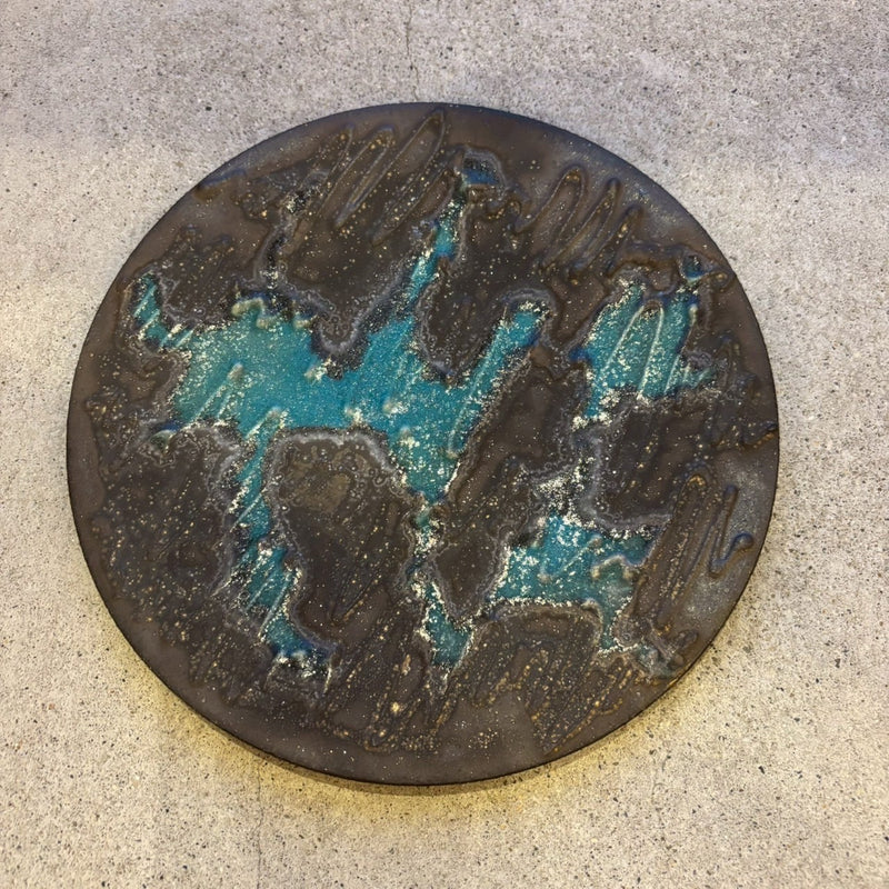 フラットプレート　７寸　青黒【FJ21】