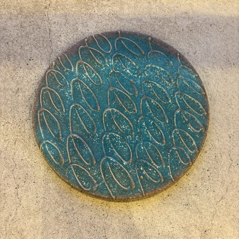 フラットプレート　７寸　青【FJ21】