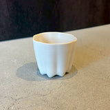 カヌレ茶器 茶杯　白｜作家　藤村佳澄【FK13】