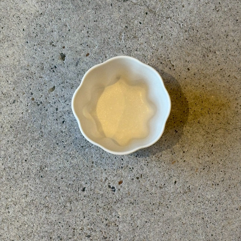 カヌレ茶器 茶杯　白｜作家　藤村佳澄【FK13】