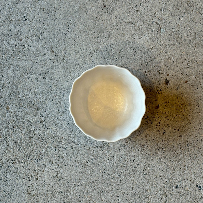 カヌレ茶器 茶杯　白｜作家　藤村佳澄【FK14】