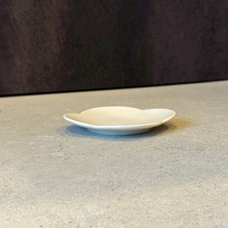 カヌレ茶器 茶托　白｜作家　藤村佳澄【FK15】