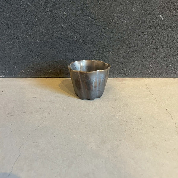 カヌレ茶器 茶杯　ブロンズ｜作家　藤村佳澄【FK37】