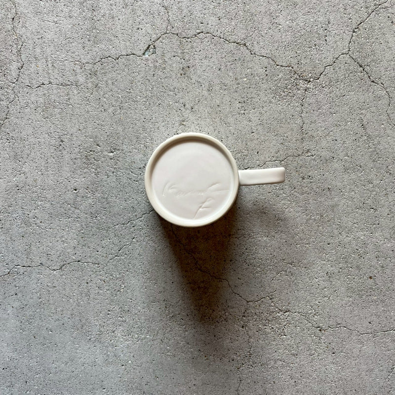 カップ　白磁コーヒーカップ　白｜作家　藤村佳澄【FK41b】