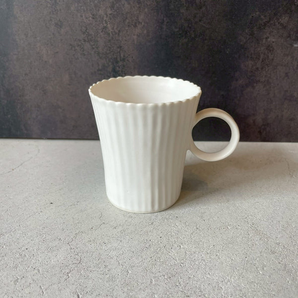 カップ　白磁コーヒーカップ　白｜作家　藤村佳澄【FK41b】
