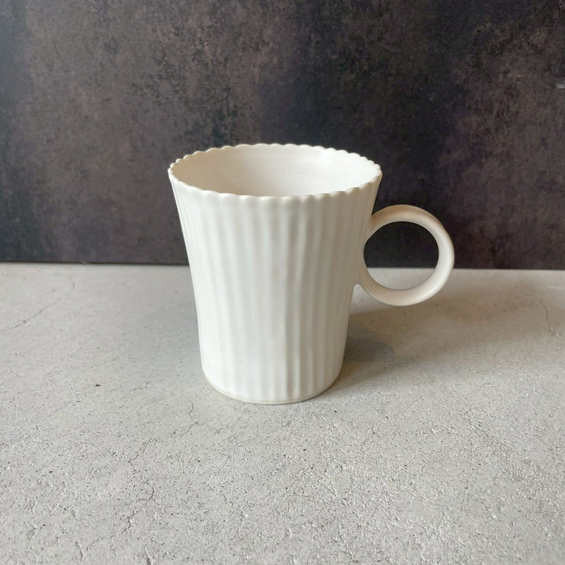 カップ　白磁コーヒーカップ　白｜作家　藤村佳澄【FK41b】