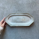 ８角ロングプレート　白【FS24c】