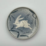 4寸皿（うさぎ・ススキ）【HG16】