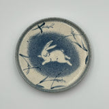 5寸皿（うさぎ・ススキ）【HG1】