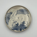 5寸皿（象・牡丹）【HG2】