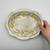 Large painted oval bowl [KI1a]