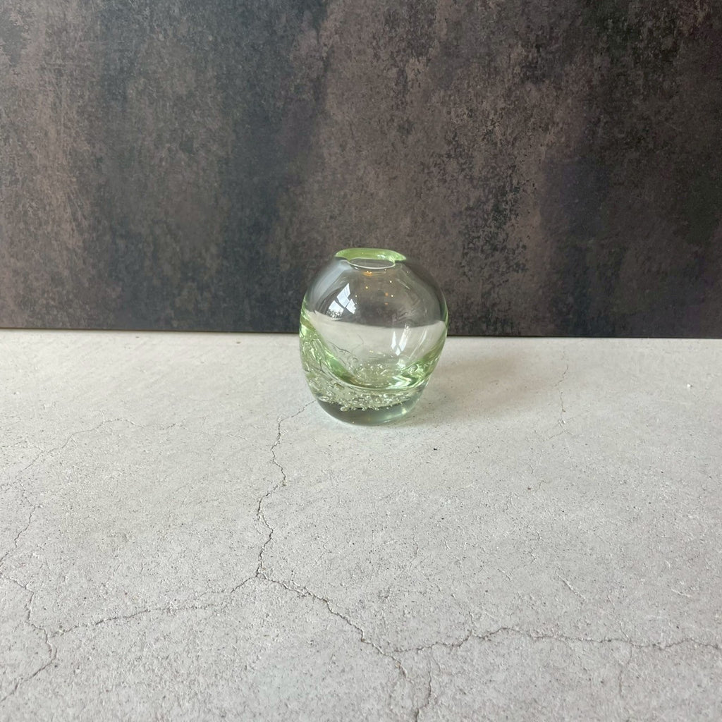 琵琶湖彩 ミニ一輪挿し｜作家 神永朱美（imeca glass） – nokaze