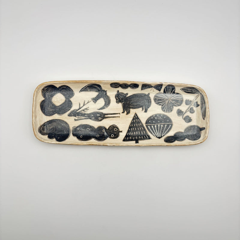 長皿｜こむろしずか – nokaze｜陶器、和食器、うつわの通販