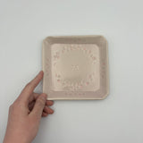 Square plate, cherry blossom design [kaji4]