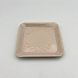 Square plate, cherry blossom design [kaji4]