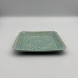 Square plate, Mimosa design [kaji5]