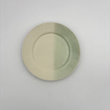 Rimmed plate, white x mint [kaji8]