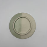 Rimmed plate, white x mint [kaji8]