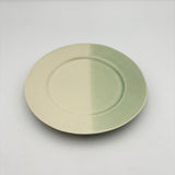 Rimmed plate, white x mint [kaji8]