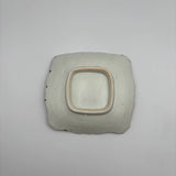 Butterfly Fluttering Square Plate, Ocher [M5a]