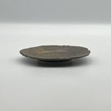 Bronze glaze flower arabesque bean plate