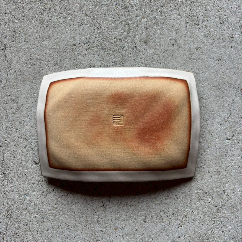 波紋菓子皿　鳥ノ子釉【MD7】