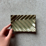 波紋菓子皿　樫灰釉【MD8】