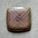 波紋角皿　樫灰釉【MD9】