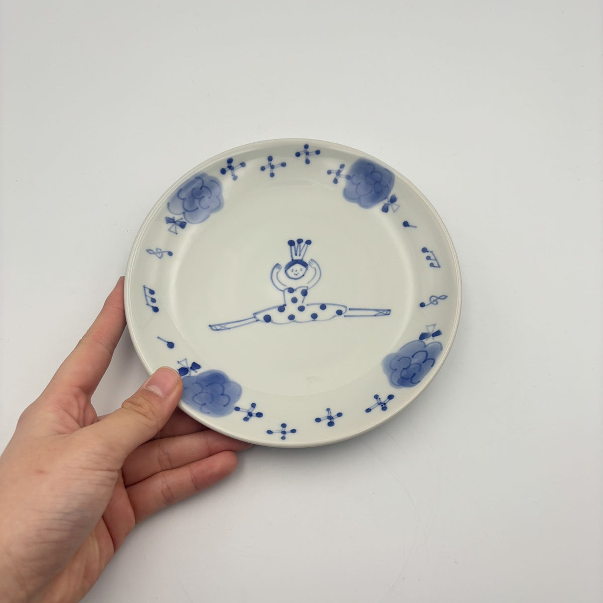 バレリーナ 5寸皿｜砥部焼 森陶房 – nokaze｜陶器、和食器、うつわの通販