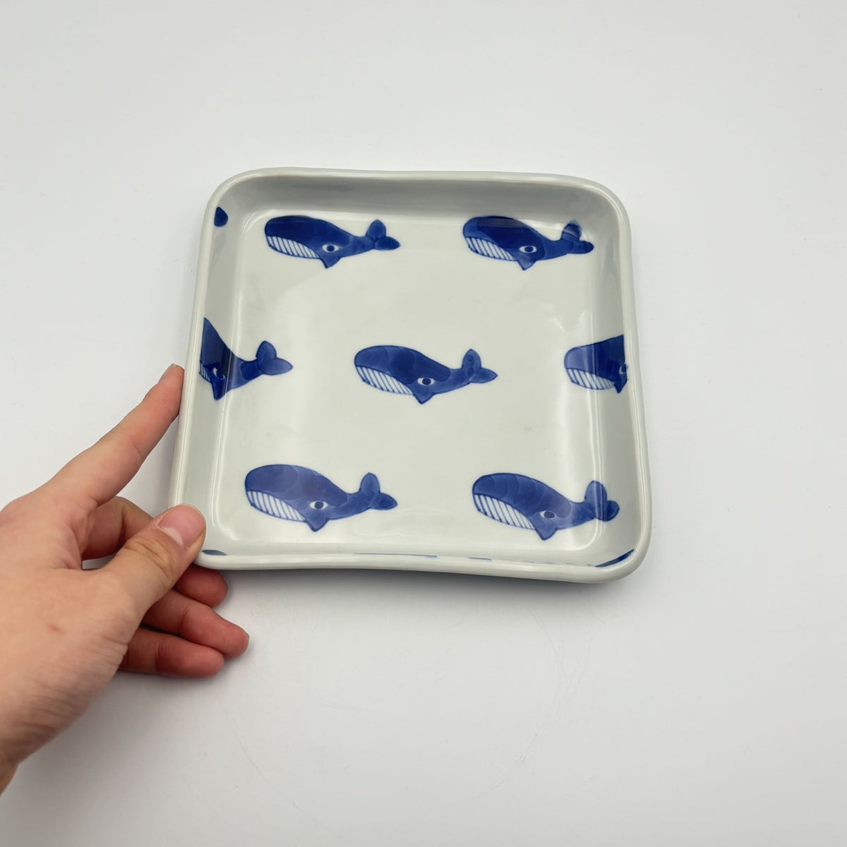 くじら 角皿｜砥部焼 森陶房 – nokaze｜陶器、和食器、うつわの通販